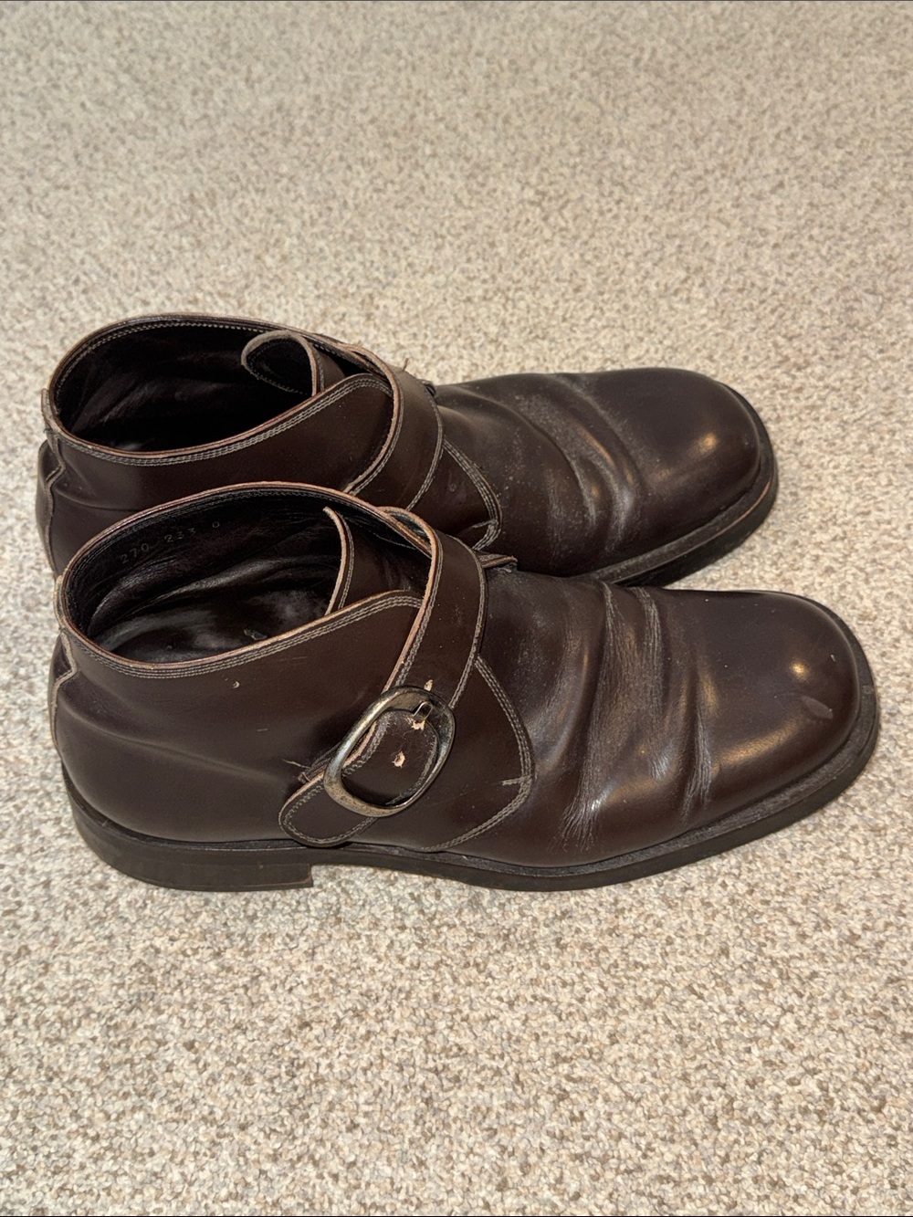 Vintage Maraolo Italian Handmade Leather Boots.